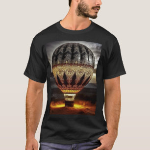 T-shirt Conception complexe sur montgolfière semi-transpar