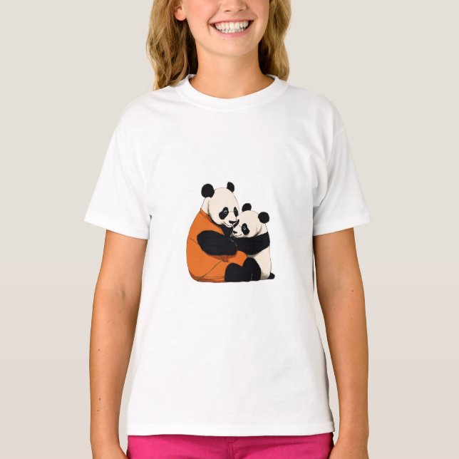T-shirt Conception d'accrochage de panda - Cuisine & Coeur (Devant)