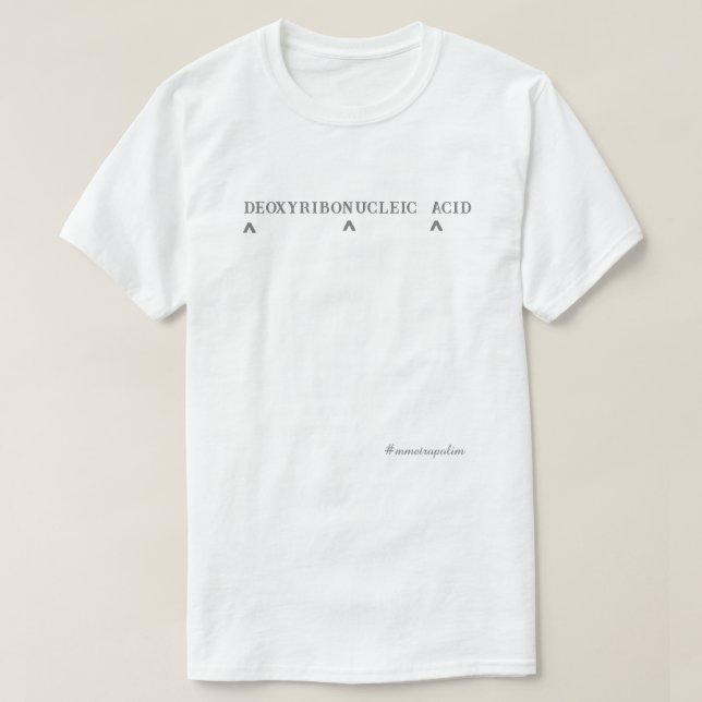 T-shirt CONCEPTION D'ADN/ TOUTES LES TAILLES/ ZAZZLE /mmét (Design devant)
