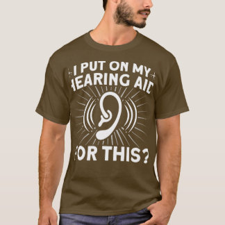 T-shirt Conception d'aide à l'ouïe pour la langue des sign