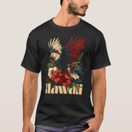 T-shirt Conception d'aigle de fierté d'Hawaï