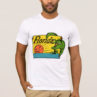 T-shirt conception d'alligator de la Floride des années