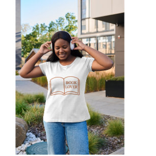 T-shirt Conception d'amant de livre minimaliste   Esthétiq
