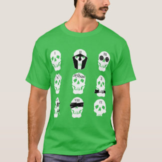 T-shirt Conception d'ami de fanwork de crânes de neuvième 
