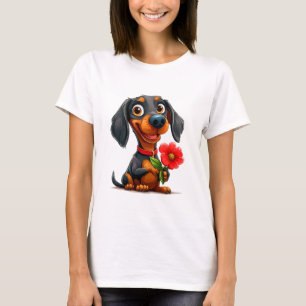 T-shirt 🐶 Conception d'amour de teckel pour amateur de ch