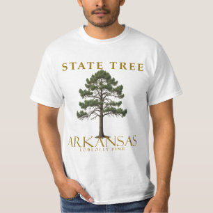 T-shirt Conception d'arbre de pin Loblolly d'Arkansas