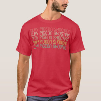 T-shirt Conception d'argile de style rétro