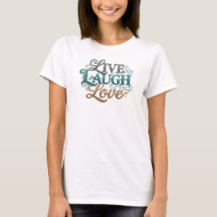 T-shirt Conception d'art 2D Rétro EN DIRECT RIRE AMOUR