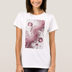 T-shirt Conception d'ART ABSTRAIT Argent Iconique v2