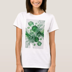 T-shirt Conception d'art abstrait vert Cool