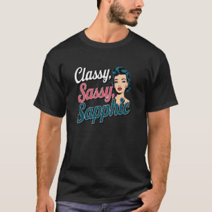 T-shirt Conception d'art rétro sapphique chic et impertine