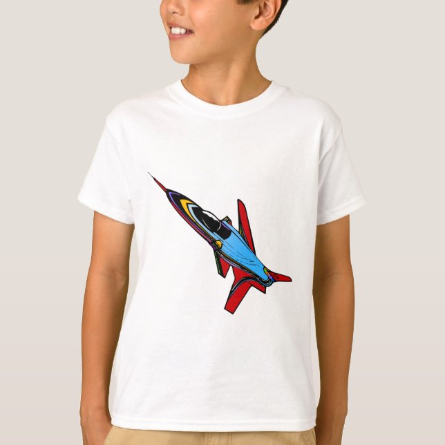 T-shirt Conception d'avion-chasse Supersonic Airforce pour (Devant)