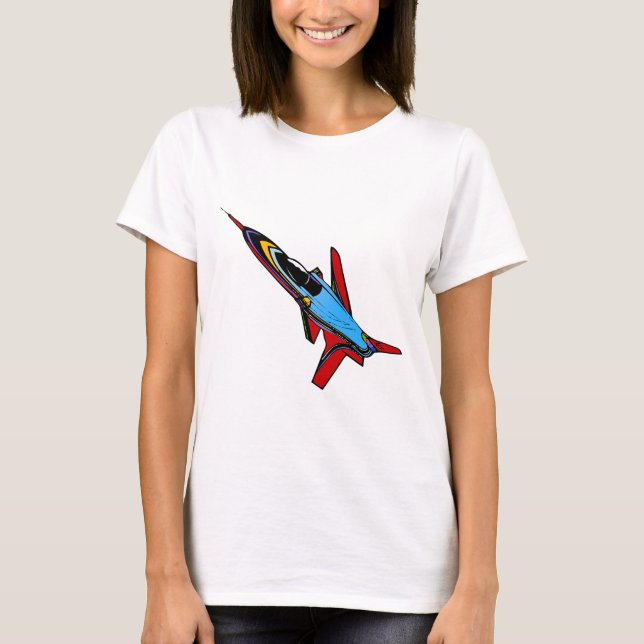 T-shirt Conception d'avion-chasse Supersonic Airforce pour (Devant)