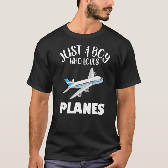 T-shirt Conception D'Avion Pour Garçons Hommes Avion Pilot (Devant)