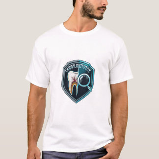 T-shirt Conception de badge Caries Detective RDH | Minimal