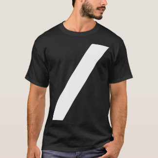 T-shirt conception de barre oblique