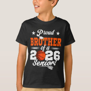 T-shirt Conception de basket-ball senior pour frère fier 2