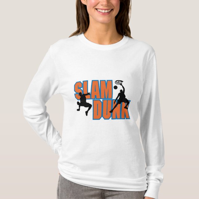 T-shirt conception de basketball slam dunk (Devant)
