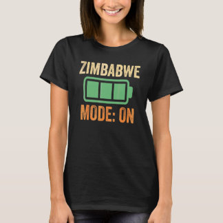 T-shirt Conception de batterie en mode Zimbabwe