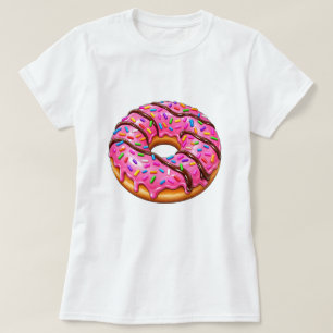 T-shirt Conception de beignet coloré mignon