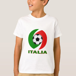 T-shirt Conception de boule de drapeau de l'Italie Italie