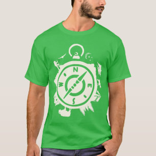 T-shirt Conception de boussole d'aventure