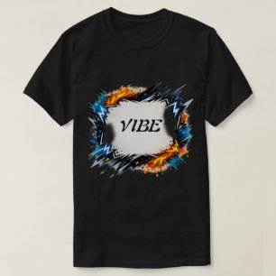 T-shirt Conception de cadre d'énergie modifiable – Texte p