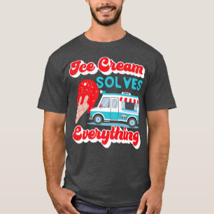 T-shirt Conception De Camion De Crème Glaciaire Pour Amate