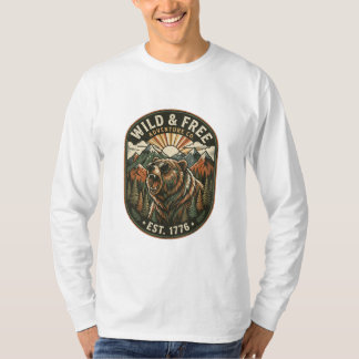 T-shirt Conception de camping rétro pour les amoureux de l