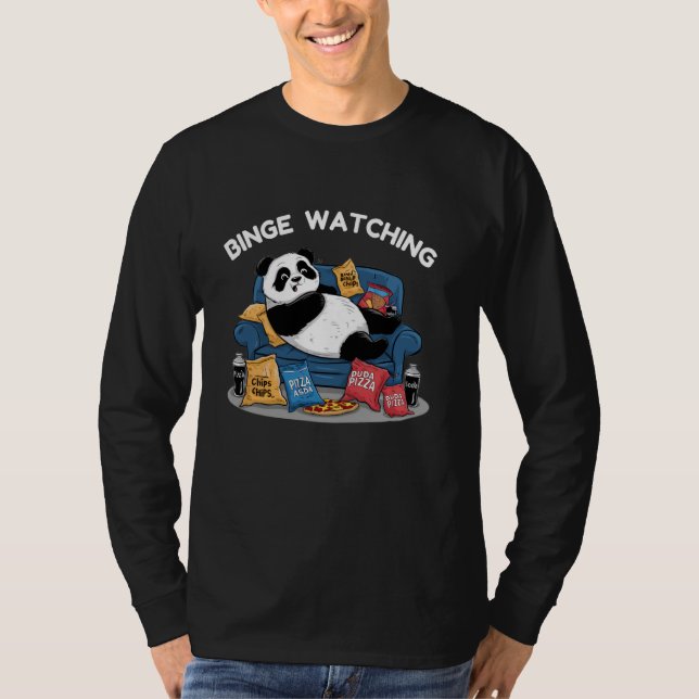 T-shirt Conception de canapé Panda (Devant)