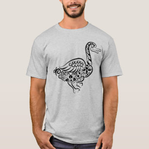 T-shirt Conception de canard mandala orné complexe