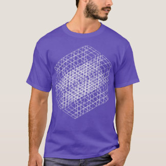 T-shirt conception de carré géométrique