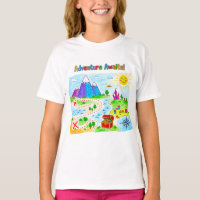 Conception de carte au trésor pour enfants Aventur