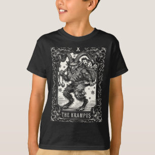 T-shirt Conception de carte de tarot de Krampus période de