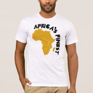 T-shirt Conception de carte du Sénégal, Afrique