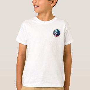 T-shirt Conception de cercle en spirale de couleur abstrai