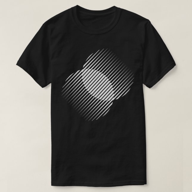 T-shirt conception de cercles superposés (Design devant)