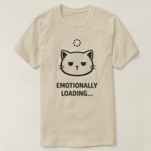 T-shirt Conception de chargement de chat émotionnel minima