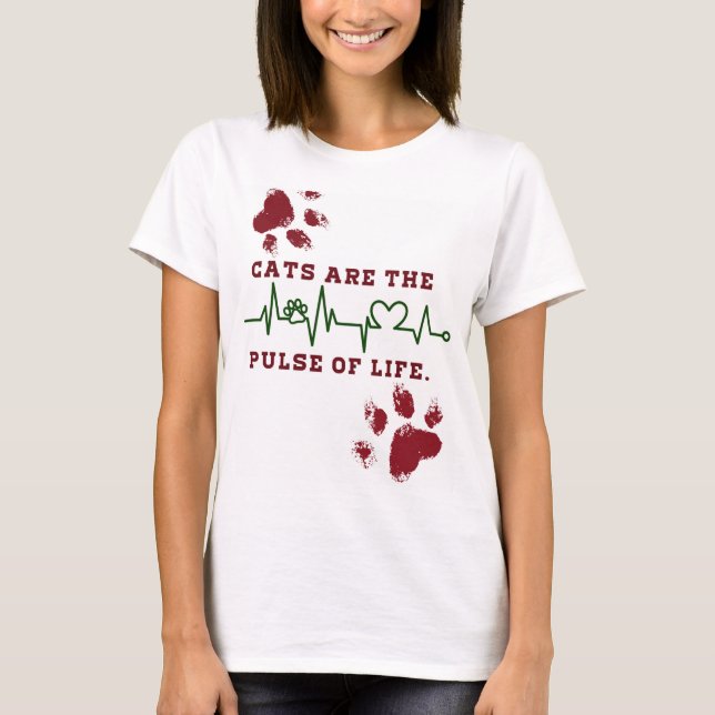 T-shirt Conception de chat  (Devant)
