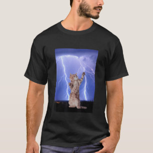 T-shirt Conception de chat de tonnerre mignon