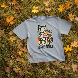 T-shirt Conception de chat heureux et accueillant