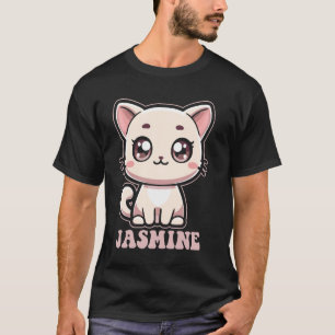 T-shirt Conception de chat Kitty mignon Jasmine pour les f