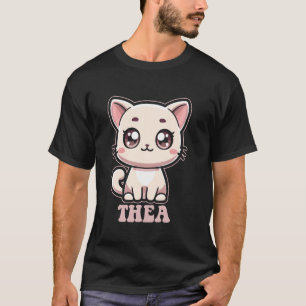 T-shirt Conception de chaton mignon Kitty pour fille nommé