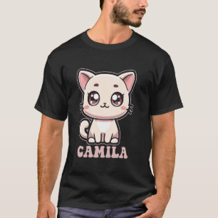T-shirt Conception de chaton mignon pour filles nommées Ca
