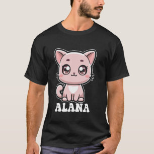 T-shirt Conception de chaton mignon pour les filles nommée