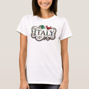 T-shirt Conception de chemise argentée attractive ITALIE