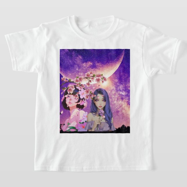 T-shirt conception de chemise blanche princesse  (Poser)