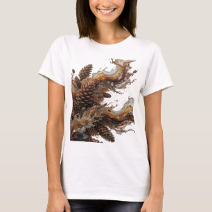 T-shirt Conception de chemise CHOCOLATE SPLASH argentée Sn