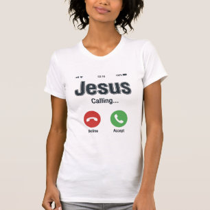 T-shirt Conception de chemise chrétienne pour écran de tél