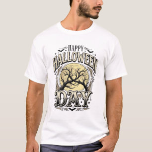 T-shirt Conception de chemise de branche d'arbre de lune d
